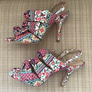 Antonio Melani Triple Box Vilada Floral Dress Heels Sandal Size 9 M